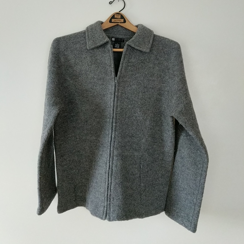 Carole Little grey wool jacket